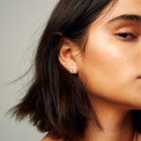 Signature Brushed Silver Earrings