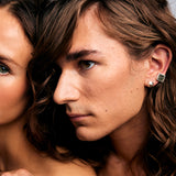 Mondrian Stud Earrings Pyrite