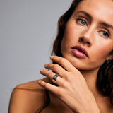 Mondrian Ring Ruby Zoisite