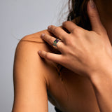 Mondrian Ring Ruby Zoisite