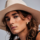 Signature Creole Polished Gold Earrings