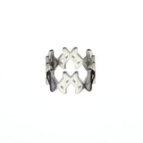 MMM Polished Silver Ring