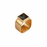 Mondrian Ring Ruby Zoisite