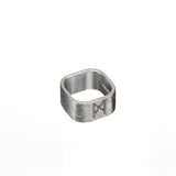 Signature Brushed Silver Ring