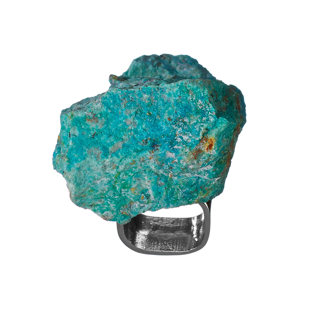 Roxx Chrysocolla Ring Silver