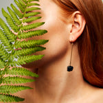 Keep Me Hanging Black Tourmaline Earrings