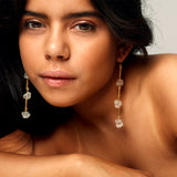 Longing Rough Quartz Earrings