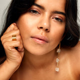 Longing Rough Quartz Earrings