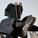 The “M” Convertible Quartz Earrings