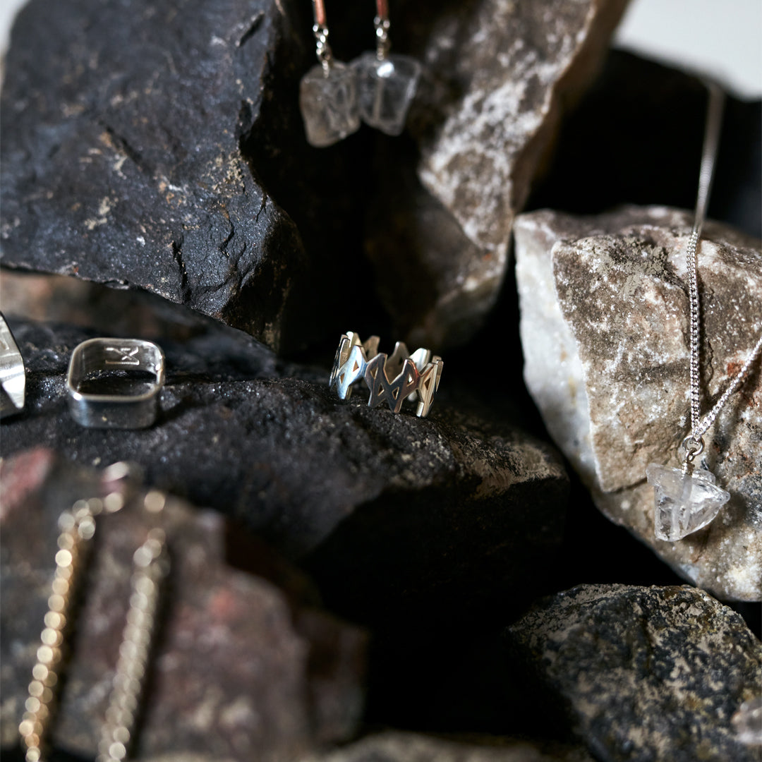 MMM Polished Silver Ring