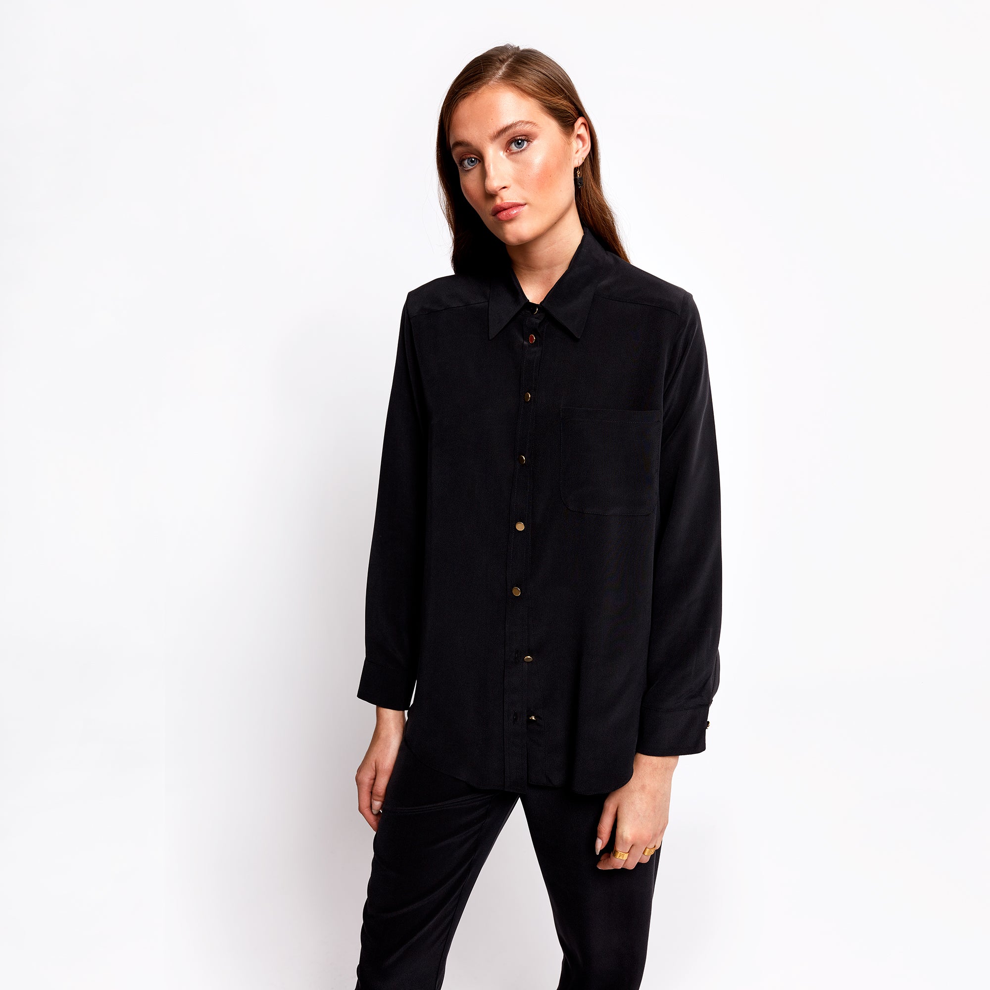 Smith Black Boyfriend Shirt