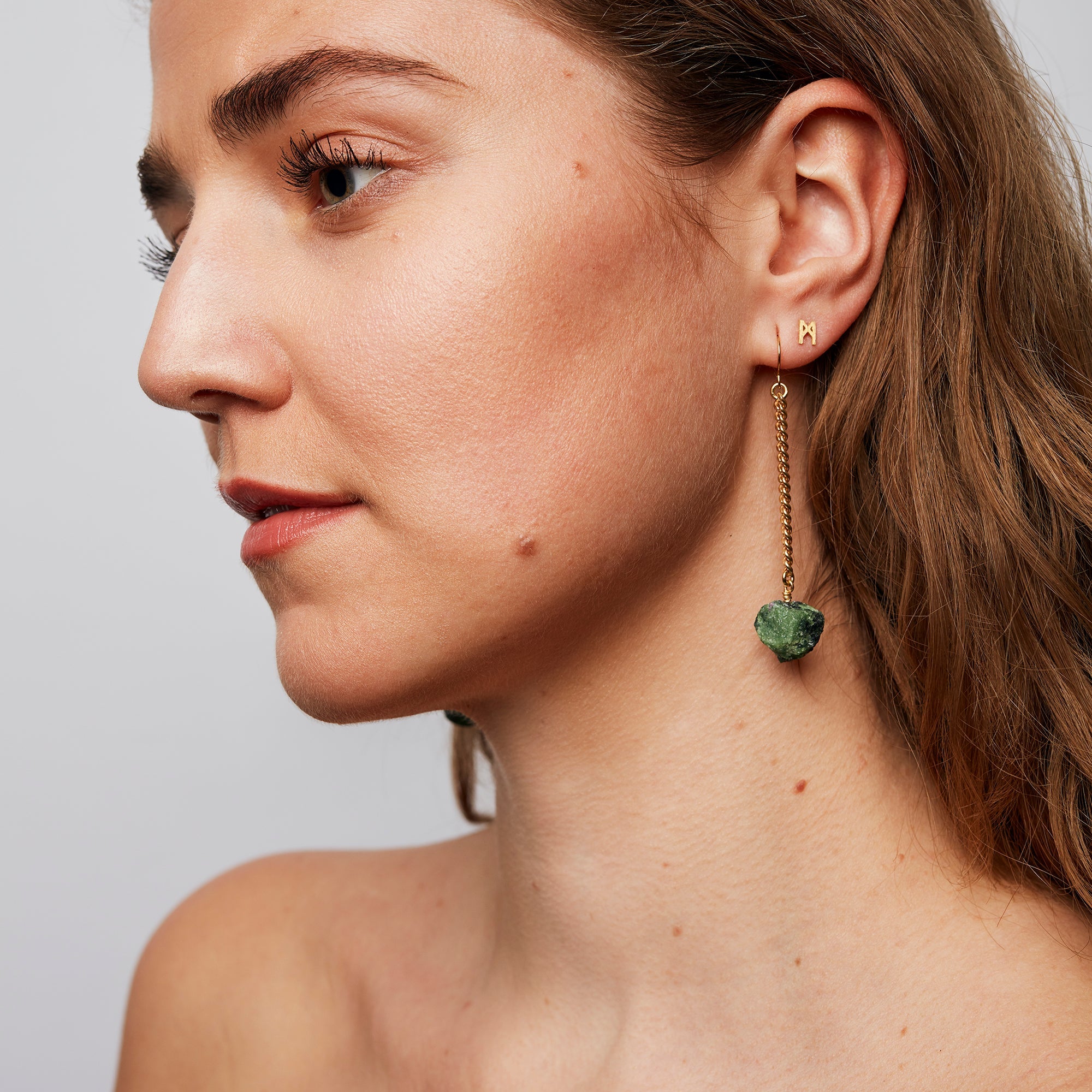 Keep Me Hanging Ruby Zoisite Earrings