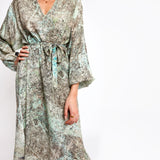 Del Rey Aqua Batwing Dress
