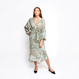 Del Rey Aqua Batwing Dress