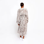 Del Rey Feathered Batwing Dress