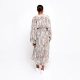 Del Rey Feathered Batwing Dress
