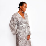Del Rey Feathered Batwing Dress