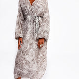 Del Rey Feathered Batwing Dress
