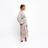 Del Rey Feathered Batwing Dress