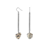Keep Me Hanging Dalmatian Earrings Silver