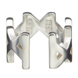 MMM Polished Sterling Silver Ear Cuff