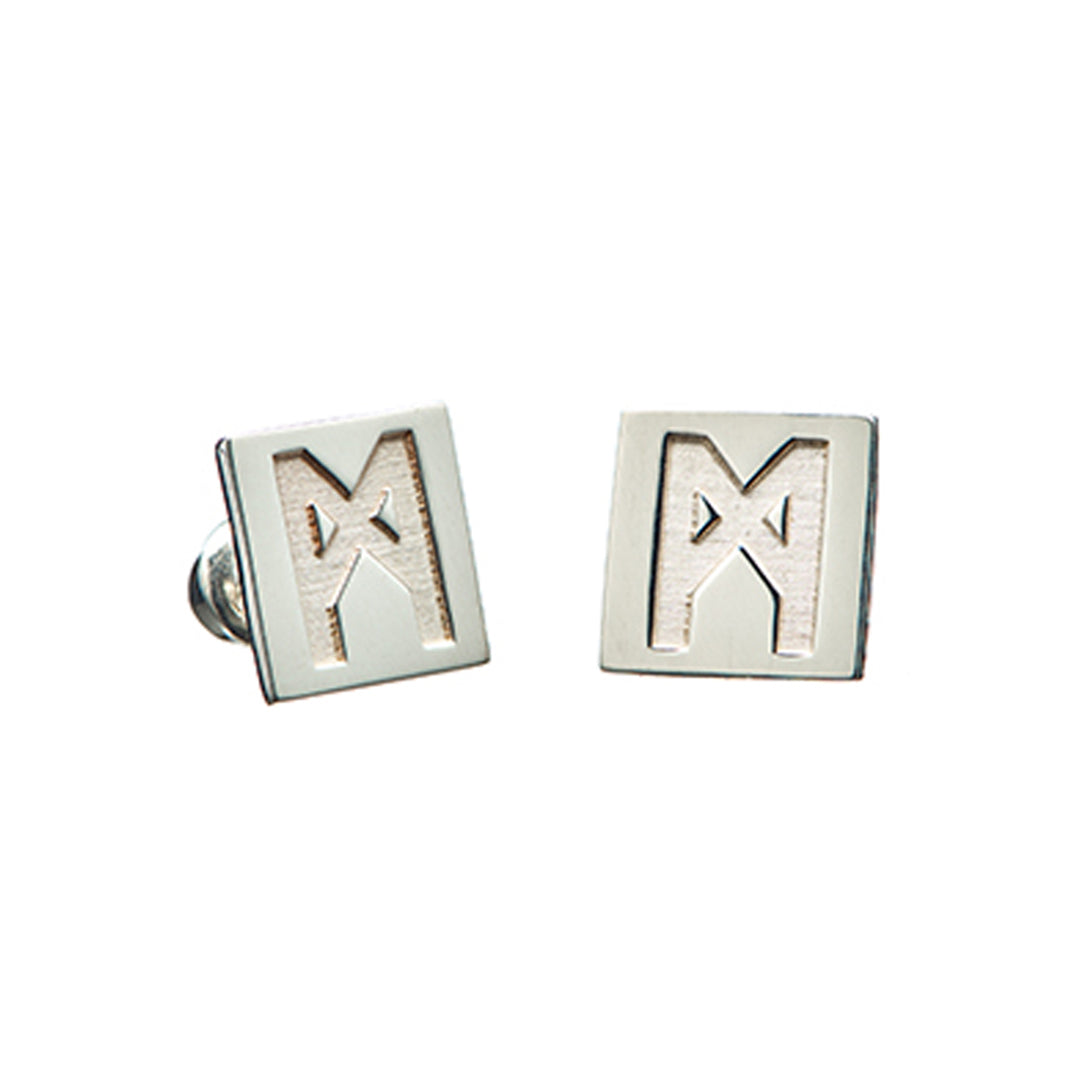 The “M” Convertible Quartz Earrings