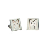 The “M” Convertible Quartz Earrings