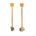 The “M” Convertible Calcite Pyrite Earrings