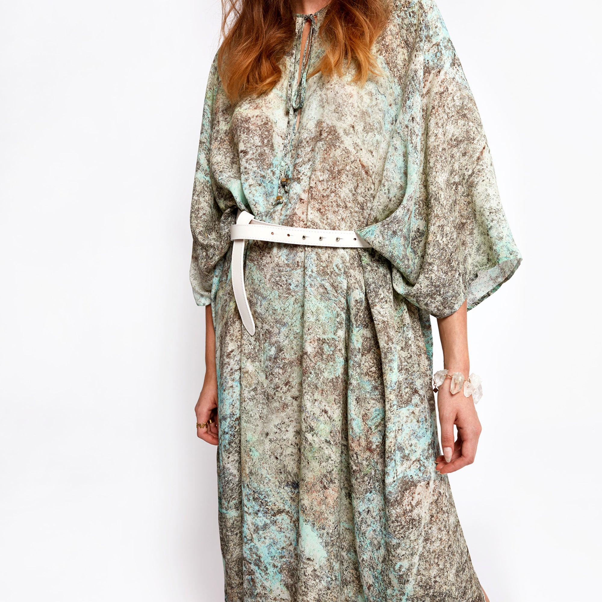 Florence Aqua Kaftan