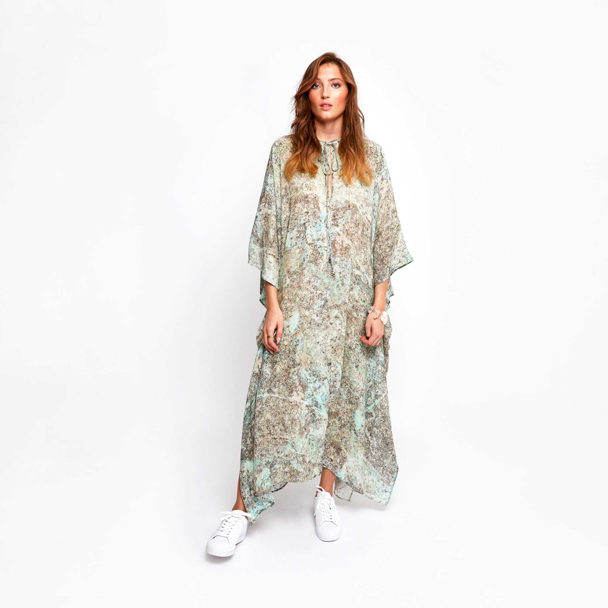 Florence Aqua Kaftan