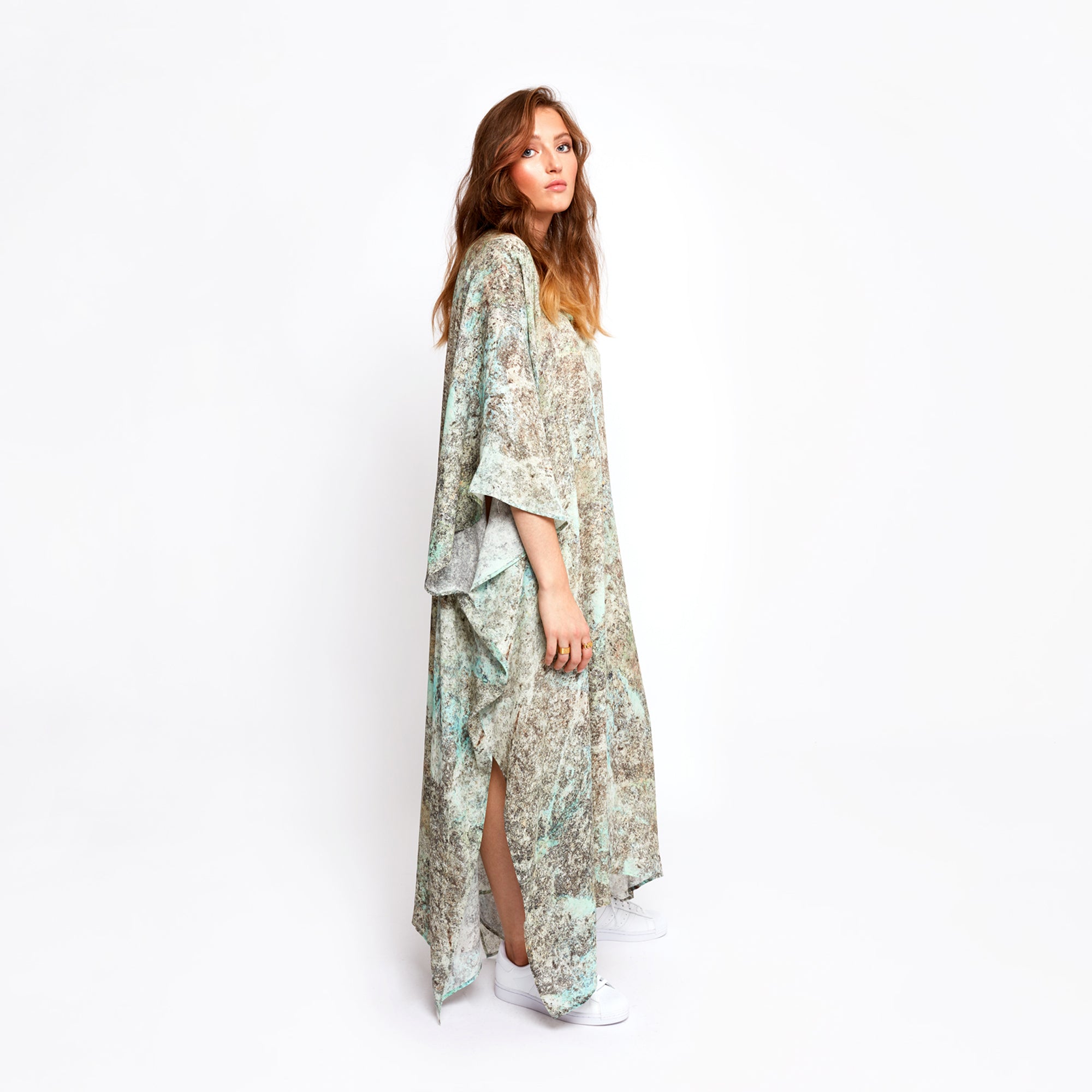 Florence Aqua Kaftan