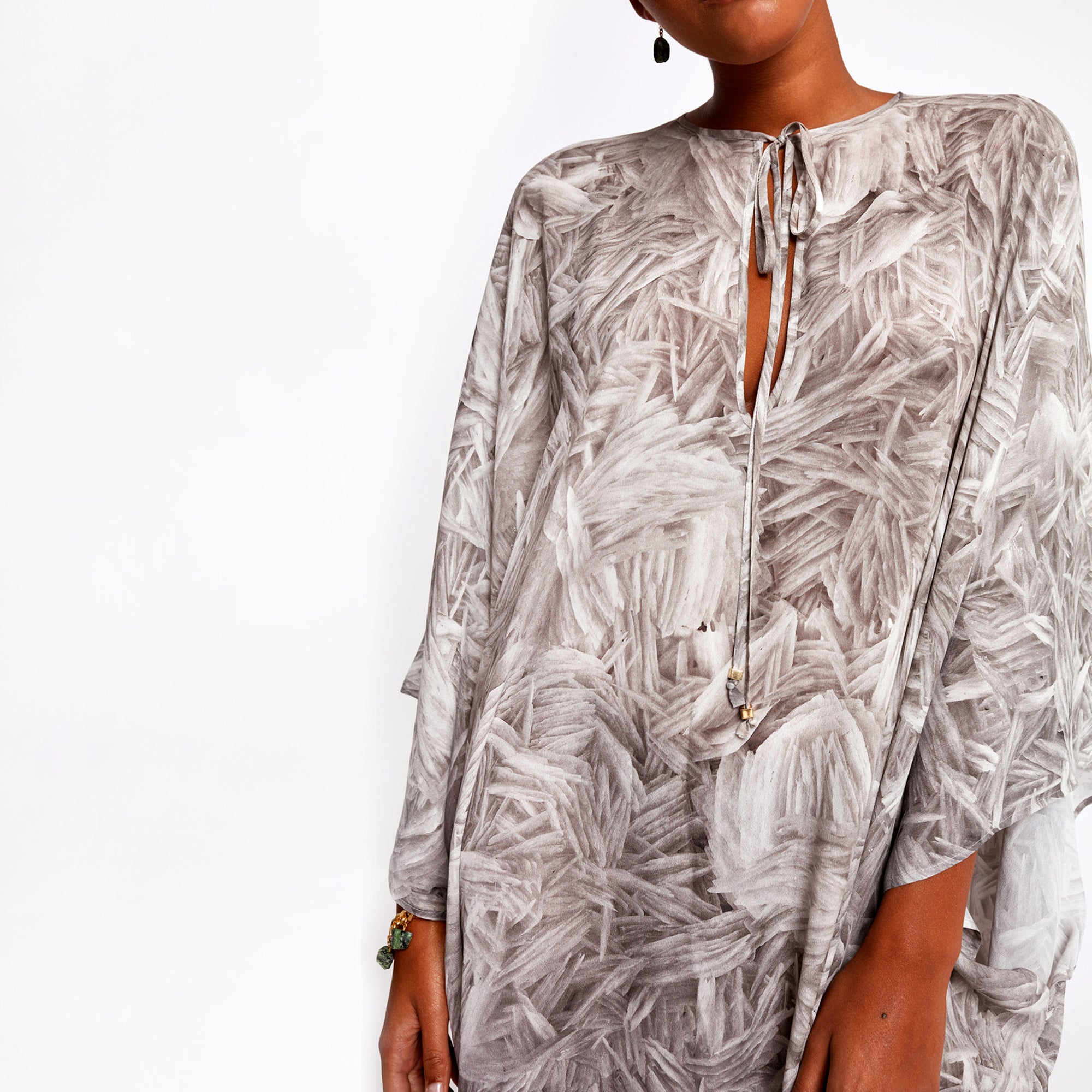 Florence Feathered Quartz Kaftan 