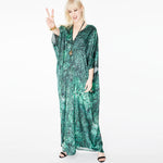 Dunaway Malachite Silk Kaftan
