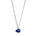 The Raw One Lapis Lazuli Necklace by Märta Larsson with raw ultramarine crystal pendant on gold vermeil chain. Lapis lazuli necklace handcrafted in Stockholm — bold, saturated, and sculptural.