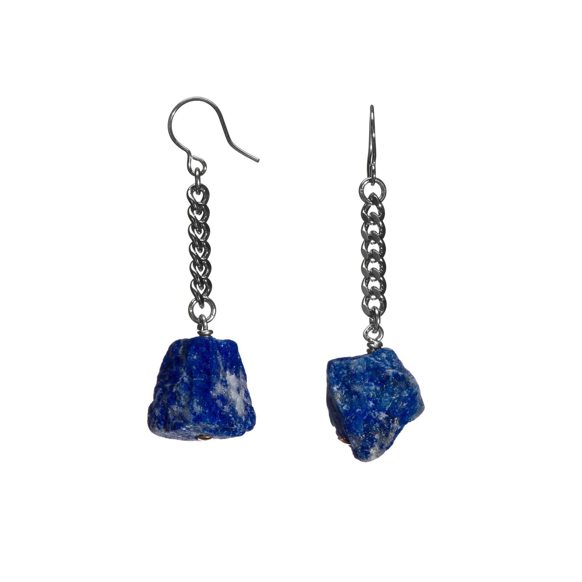 Keep Me Hanging Lapis Lazuli Short Earrings