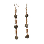 Longing Pyrite Earrings