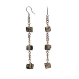 Longing Shiny Pyrite Earrings