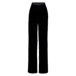 Jagger Black Velvet Wide Pants