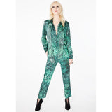 Smith Malachite Silk Boyfriend Shirt
