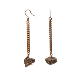 Keep Me Hanging Calcite Pyrite Earrings