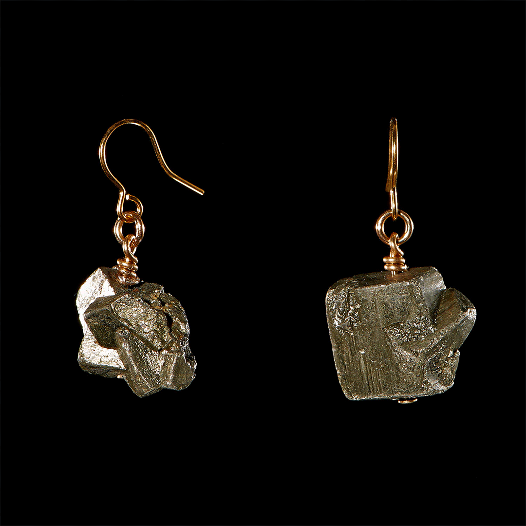 The Raw One Pyrite Earrings