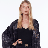 Keep Me Hanging Black Tourmaline Earrings