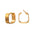Signature Creole Brushed Gold Earrings