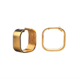 Signature Creole Polished Gold Earrings