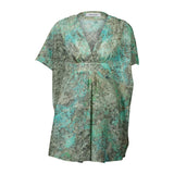 Joplin Aqua Short Kaftan