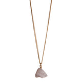 The Raw One Rose Quartz Necklace