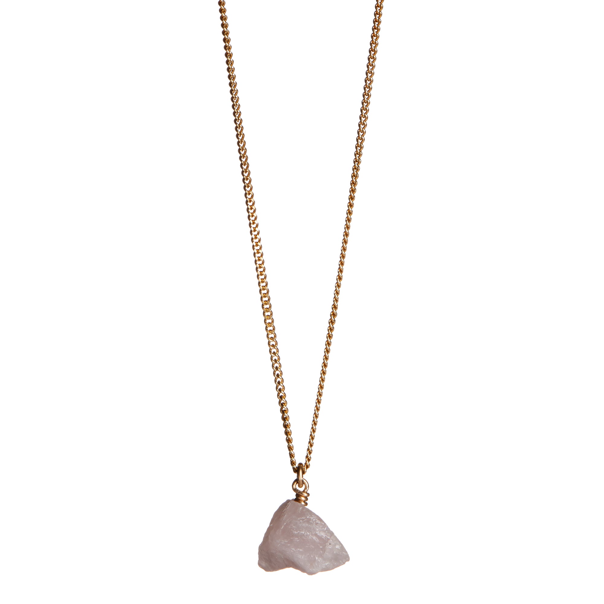 The Raw One Rose Quartz Necklace