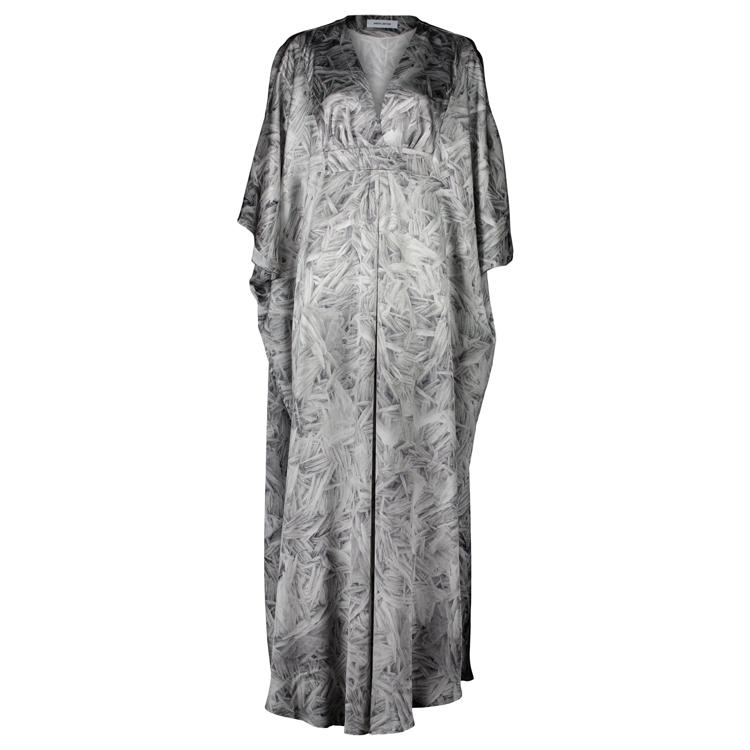 Dunaway Feathered Quartz Silk Kaftan