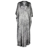 Dunaway Feathered Quartz Silk Kaftan