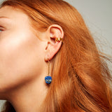 Keep Me Hanging Lapis Lazuli Short Earrings